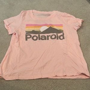 Polaroid Graphic Pink T Shirt